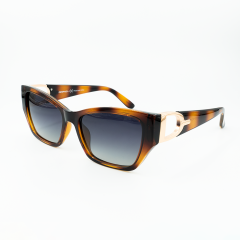 DESPADA DS2358 C3 57 Cat Eye Leopar Kadın Güneş Gözlüğü