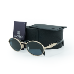 PRADA SPR65Z 2VN-09T 55 3N Gold Metal Unisex Güneş Gözlüğü