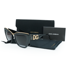 DOLCE&GABBANA DG6144 501/8G 54 3N Siyah Kadın Güneş Gözlüğü